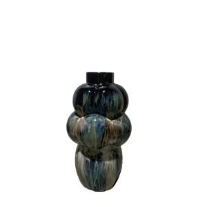 Jarra Bolas Azul Manchado