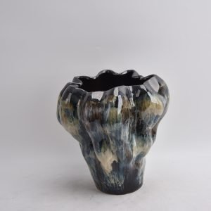 Jarra Meteorito Tons azul Manchado
