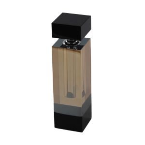Frasco Perfume Cristal Ambar e Preto