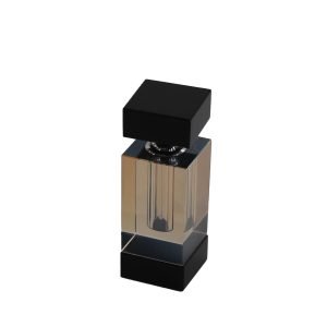 Frasco Perfume Cristal Ambar e Preto