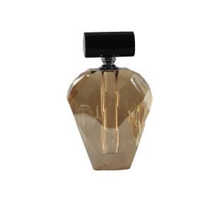 Frasco Perfume Cristal Ambar e Preto