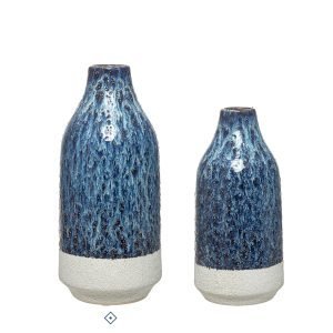 Jarra em ceramica azul ocean